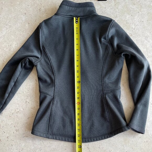 North Face Women's Agave Jacket Full Zip Dark Grey Heather, Size Medium   EUC - Picture 4 of 13